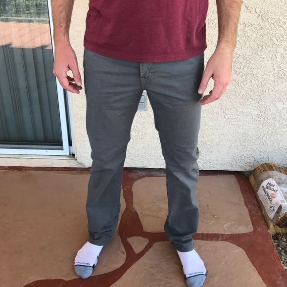 Ag Adriano Goldschmied Other - AG Adriano Goldschmied Gray Slim Straight Jeans